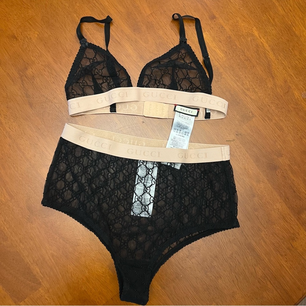 **NEW** Gucci TULLE LINGERIE SET